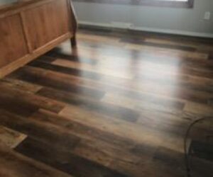Wood flooring installer