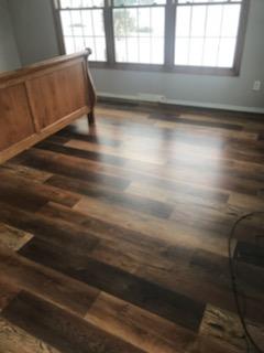 Wood flooring installer